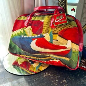 Vintage Nike Sportswear Cortez Shoe Duffle Bag Large Bag
